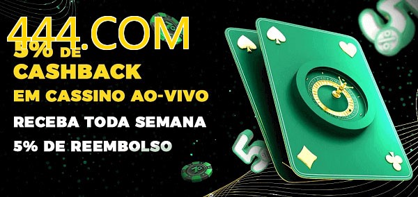 Promoções do cassino ao Vivo 444.COM